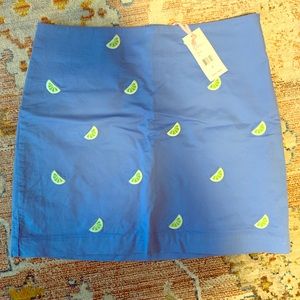 NWT Vineyard Vines skirt with limes